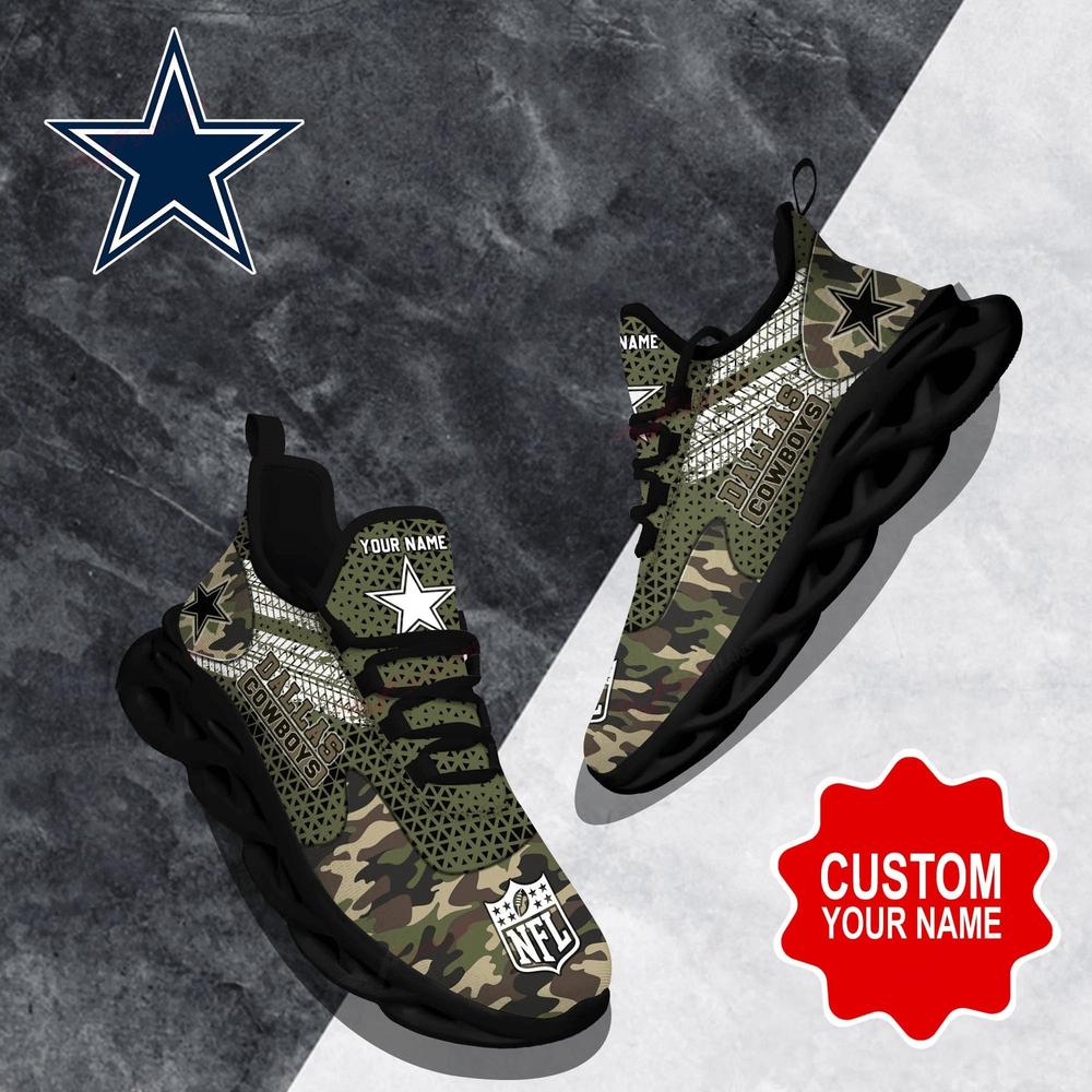 Dallas Cowboys Max Soul Shoes Sneakers for Men And Women – NFL Football Fan Shoes, Team Sneakers - Image 4