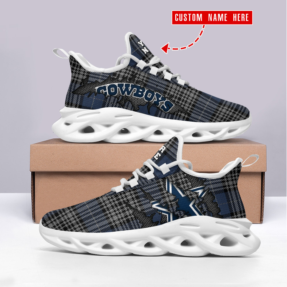 Dallas Cowboys Max Soul Shoes Sneakers for Men And Women – NFL Football Fan Shoes, Team Sneakers