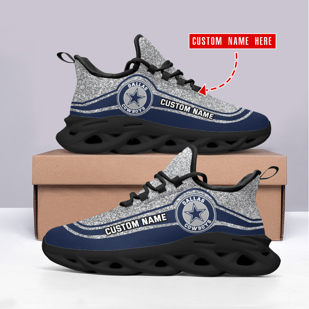Dallas Cowboys Max Soul Shoes Sneakers for Men And Women – NFL Football Fan Shoes, Team Sneakers