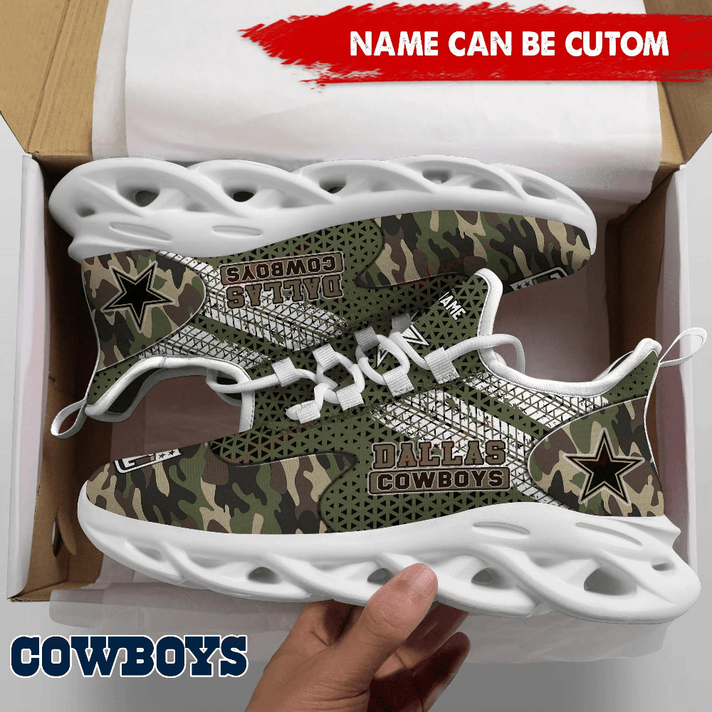 Dallas Cowboys Max Soul Shoes Sneakers for Men And Women – NFL Football Fan Shoes, Team Sneakers