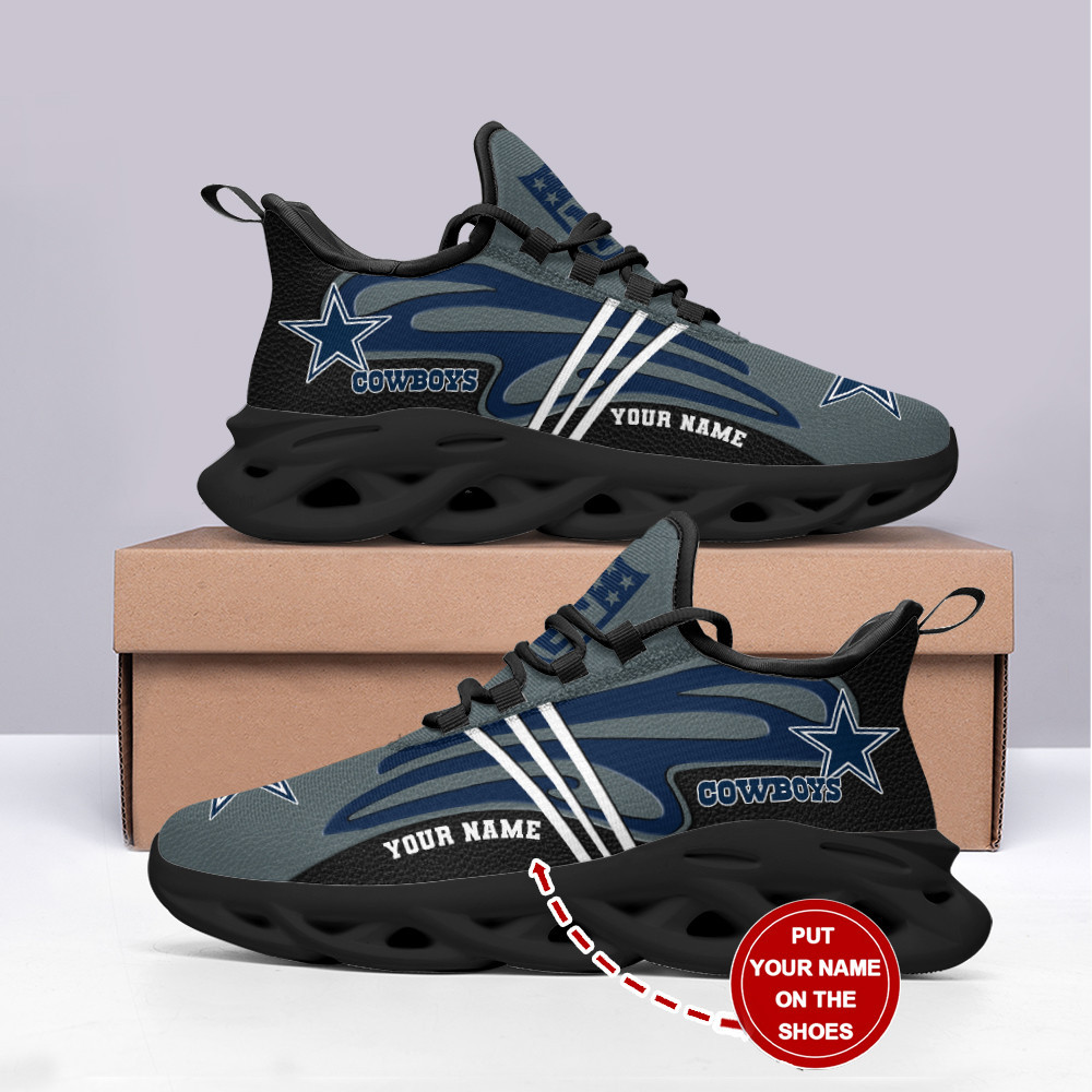 Dallas Cowboys Max Soul Shoes Sneakers for Men And Women – NFL Football Fan Shoes, Team Sneakers