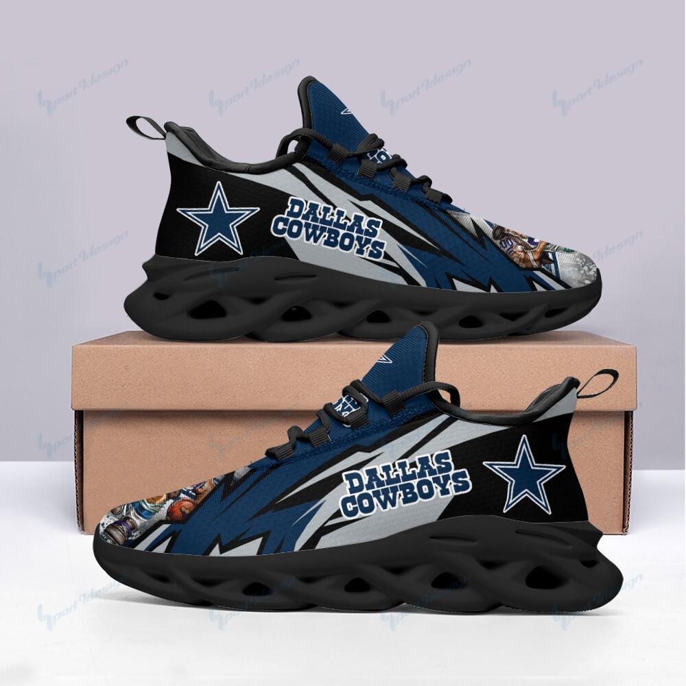 Dallas Cowboys Max Soul Shoes Sneakers for Men And Women – NFL Football Fan Shoes, Team Sneakers - Image 3