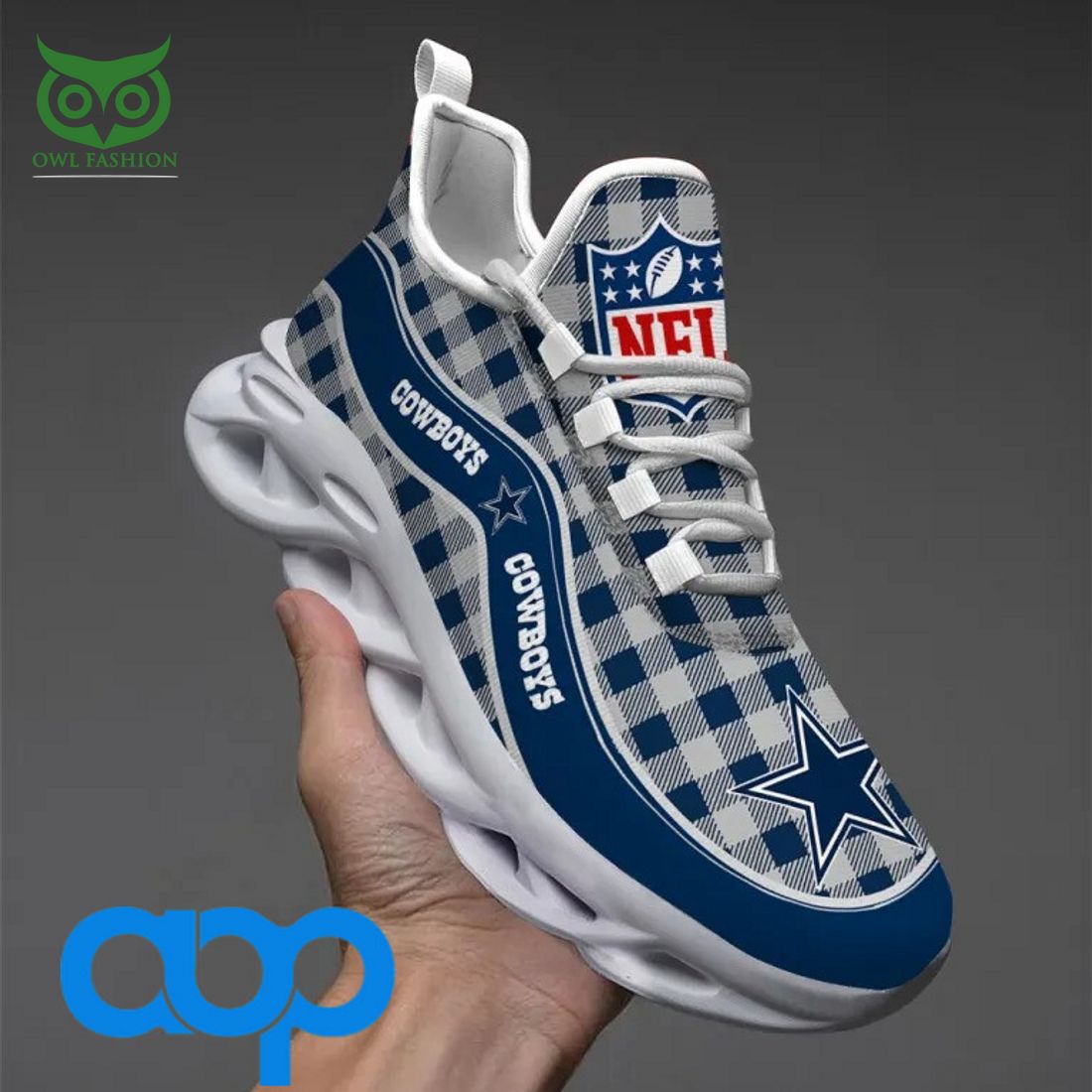 Dallas Cowboys Max Soul Shoes Sneakers for Men And Women – NFL Football Fan Shoes, Team Sneakers - Image 3
