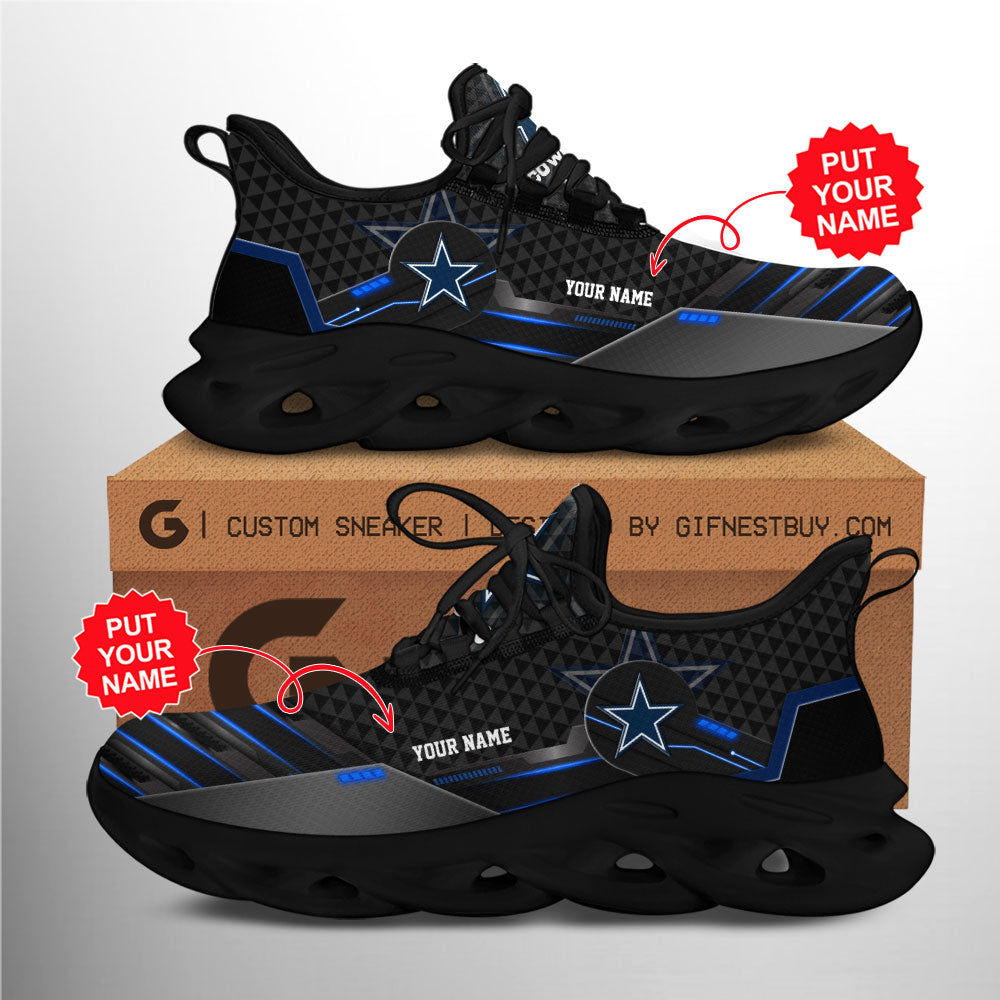 Dallas Cowboys Max Soul Shoes Sneakers for Men And Women – NFL Football Fan Shoes, Team Sneakers