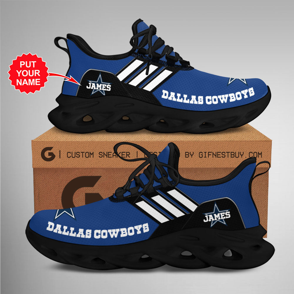 Dallas Cowboys Max Soul Shoes Sneakers for Men And Women – NFL Football Fan Shoes, Team Sneakers