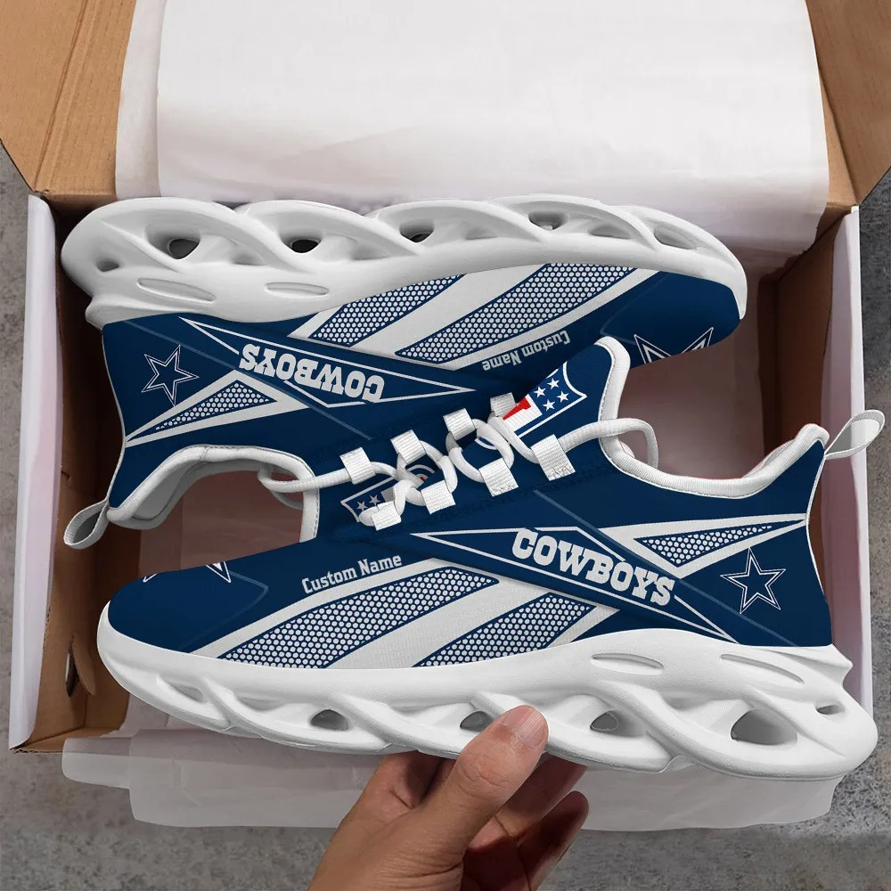 Dallas Cowboys Max Soul Shoes Sneakers for Men And Women – NFL Football Fan Shoes, Team Sneakers