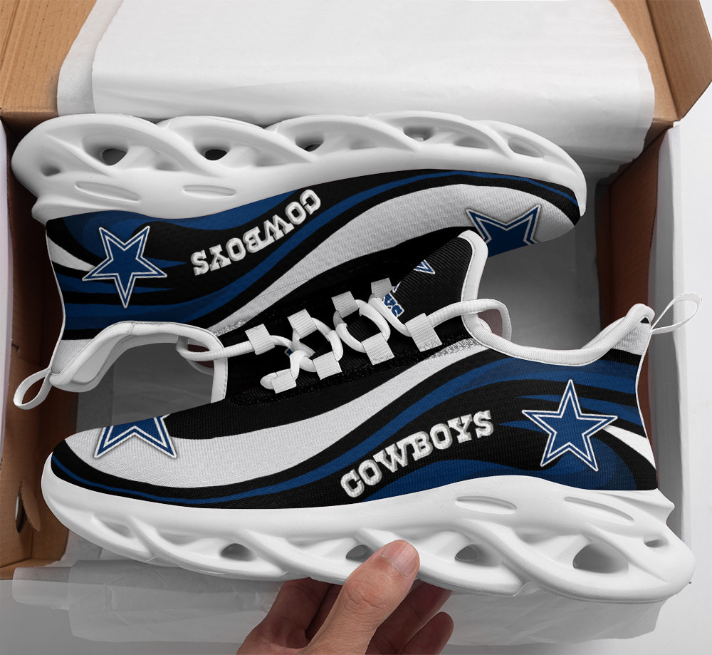 Dallas Cowboys Max Soul Shoes Sneakers for Men And Women – NFL Football Fan Shoes, Team Sneakers