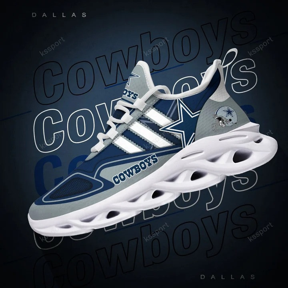 Dallas Cowboys Max Soul Shoes Sneakers for Men And Women – NFL Football Fan Shoes, Team Sneakers