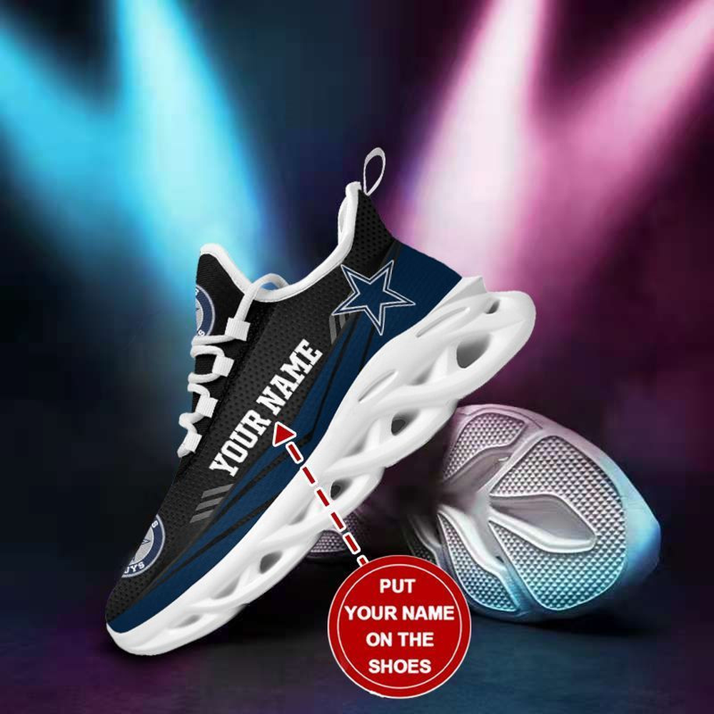 Dallas Cowboys Max Soul Shoes Sneakers for Men And Women – NFL Football Fan Shoes, Team Sneakers