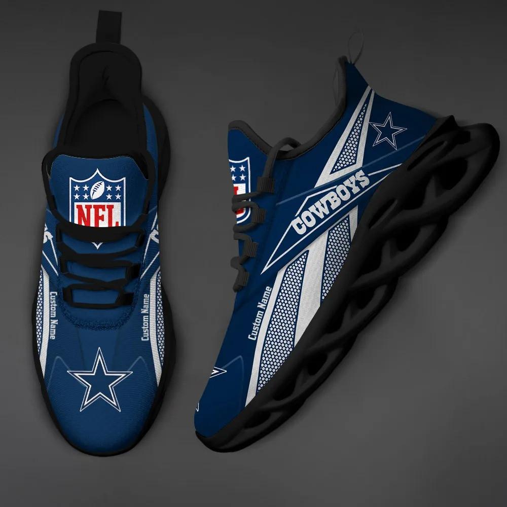 Dallas Cowboys Max Soul Shoes Sneakers for Men And Women – NFL Football Fan Shoes, Team Sneakers - Image 4