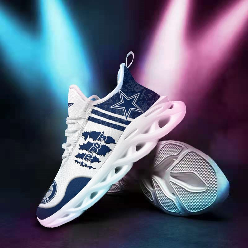 Dallas Cowboys Max Soul Shoes Sneakers for Men And Women – NFL Football Fan Shoes, Team Sneakers