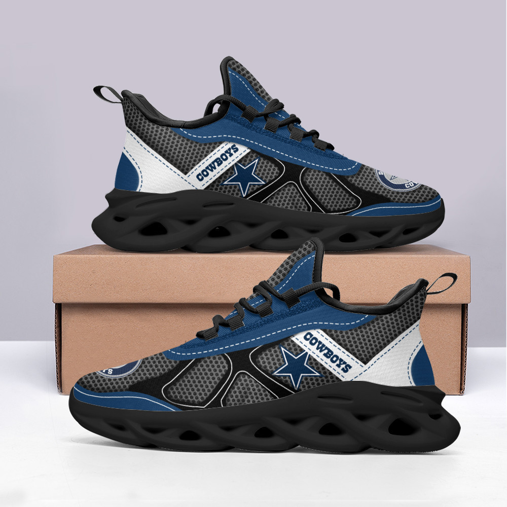 Dallas Cowboys Max Soul Shoes Sneakers for Men And Women – NFL Football Fan Shoes, Team Sneakers