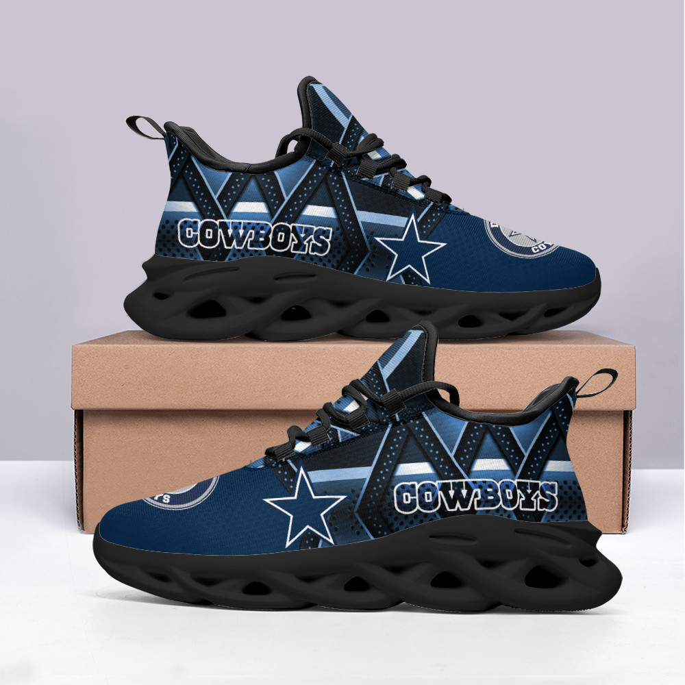 Dallas Cowboys Max Soul Shoes Sneakers for Men And Women – NFL Football Fan Shoes, Team Sneakers