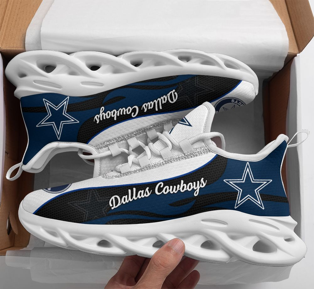 Dallas Cowboys Max Soul Shoes Sneakers for Men And Women – NFL Football Fan Shoes, Team Sneakers