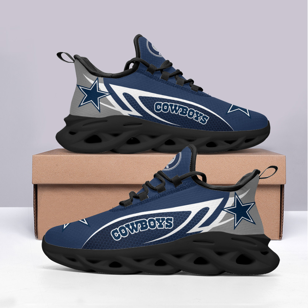 Dallas Cowboys Max Soul Shoes Sneakers for Men And Women – NFL Football Fan Shoes, Team Sneakers