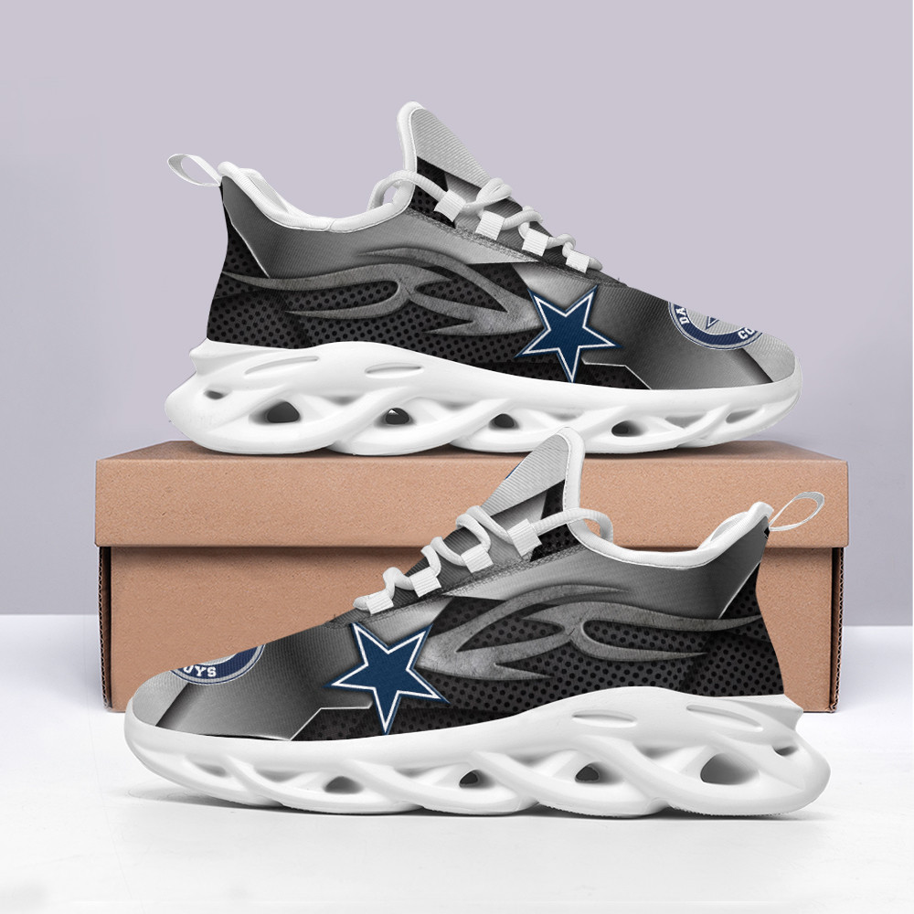 Dallas Cowboys Max Soul Shoes Sneakers for Men And Women – NFL Football Fan Shoes, Team Sneakers