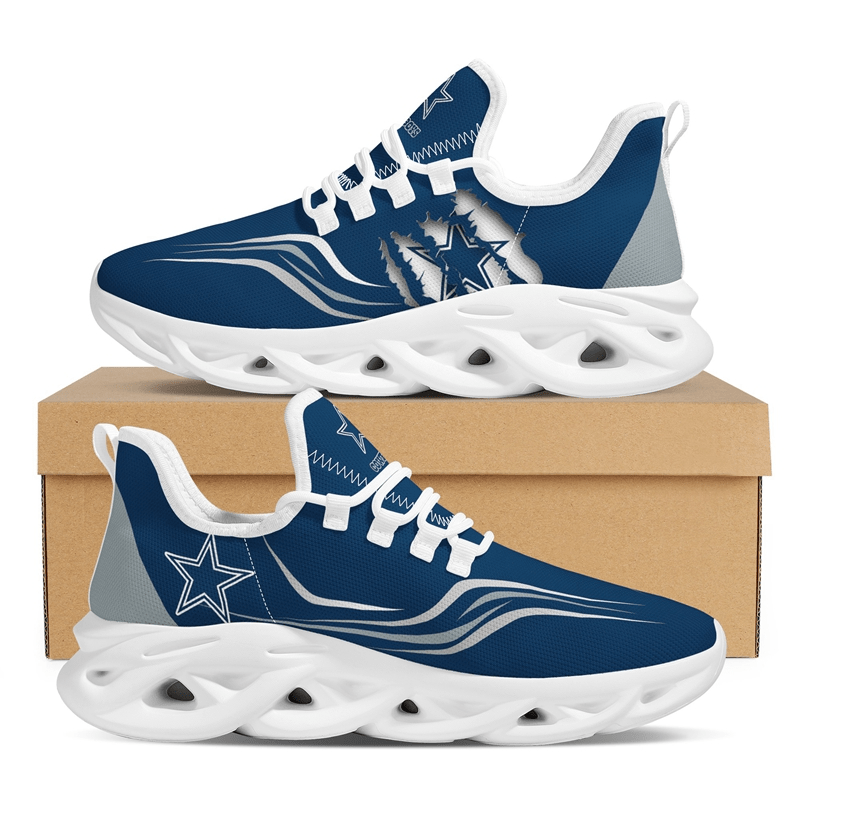 Dallas Cowboys Max Soul Shoes Sneakers for Men And Women – NFL Football Fan Shoes, Team Sneakers