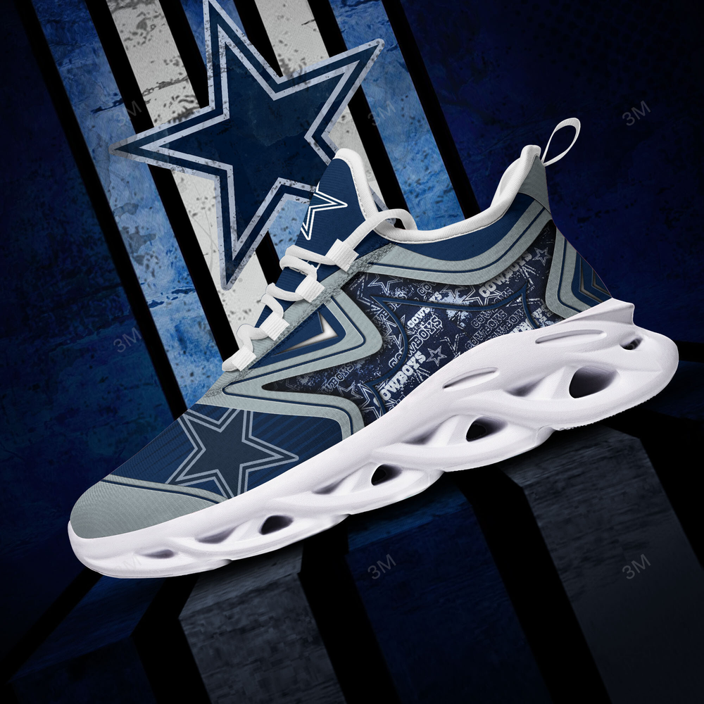 Dallas Cowboys Max Soul Shoes Sneakers for Men And Women – NFL Football Fan Shoes, Team Sneakers