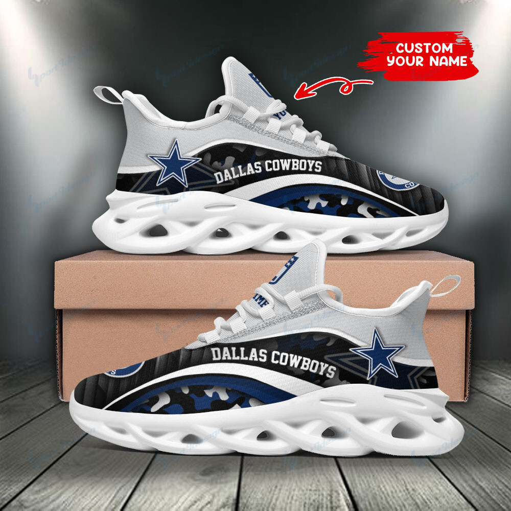 Dallas Cowboys Max Soul Shoes Sneakers for Men And Women – NFL Football Fan Shoes, Team Sneakers