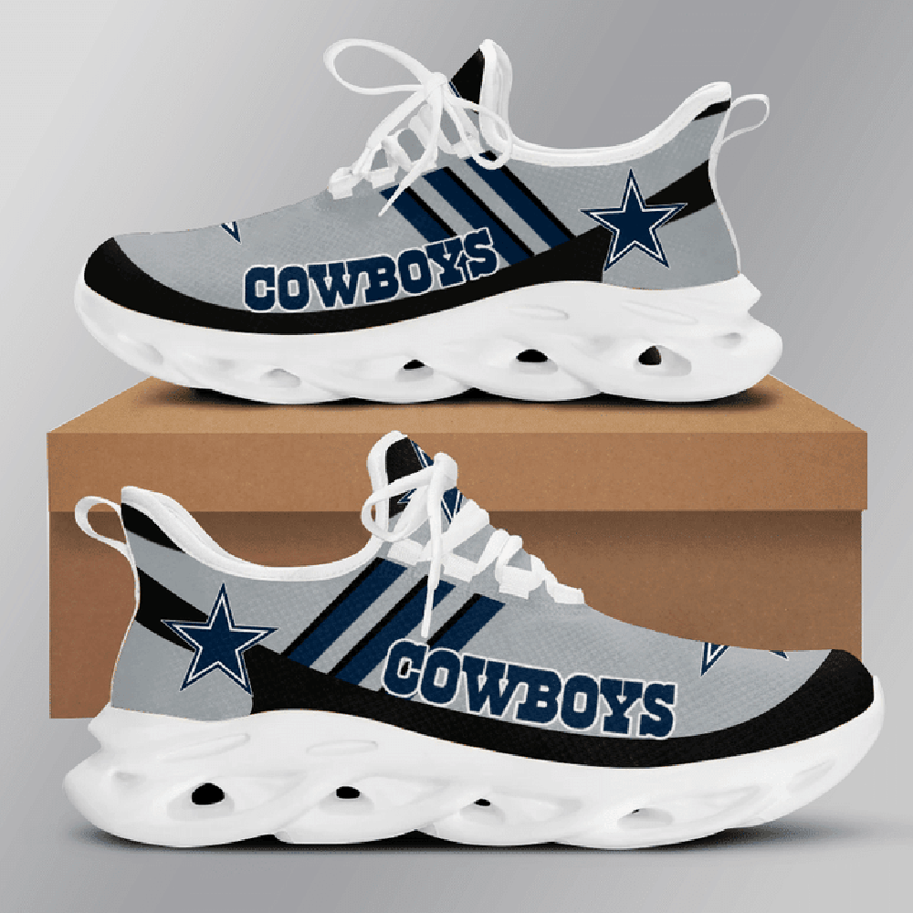 Dallas Cowboys Max Soul Shoes Sneakers for Men And Women – NFL Football Fan Shoes, Team Sneakers