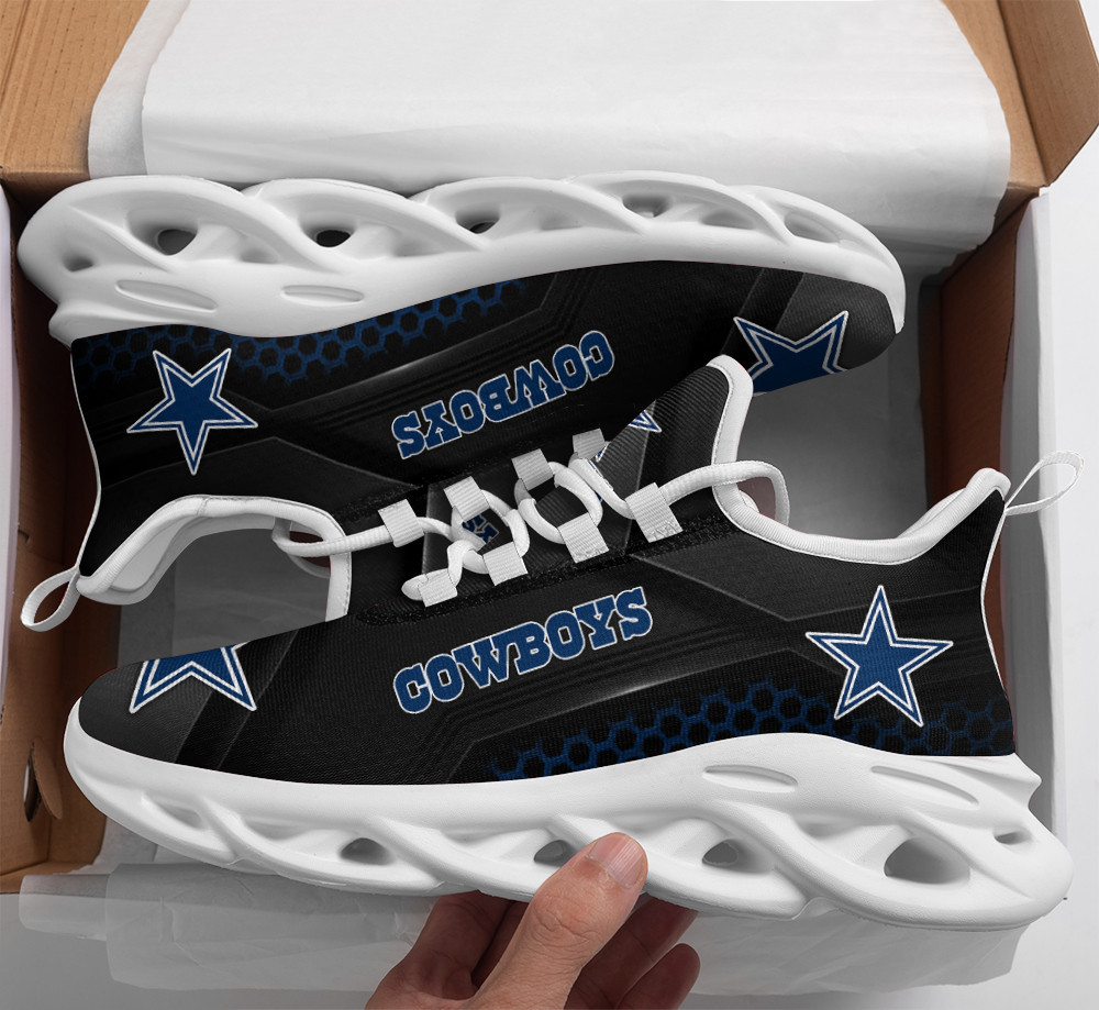 Dallas Cowboys Max Soul Shoes Sneakers for Men And Women – NFL Football Fan Shoes, Team Sneakers