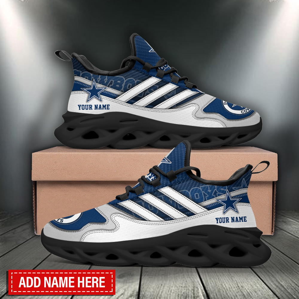 Dallas Cowboys Max Soul Shoes Sneakers for Men And Women – NFL Football Fan Shoes, Team Sneakers