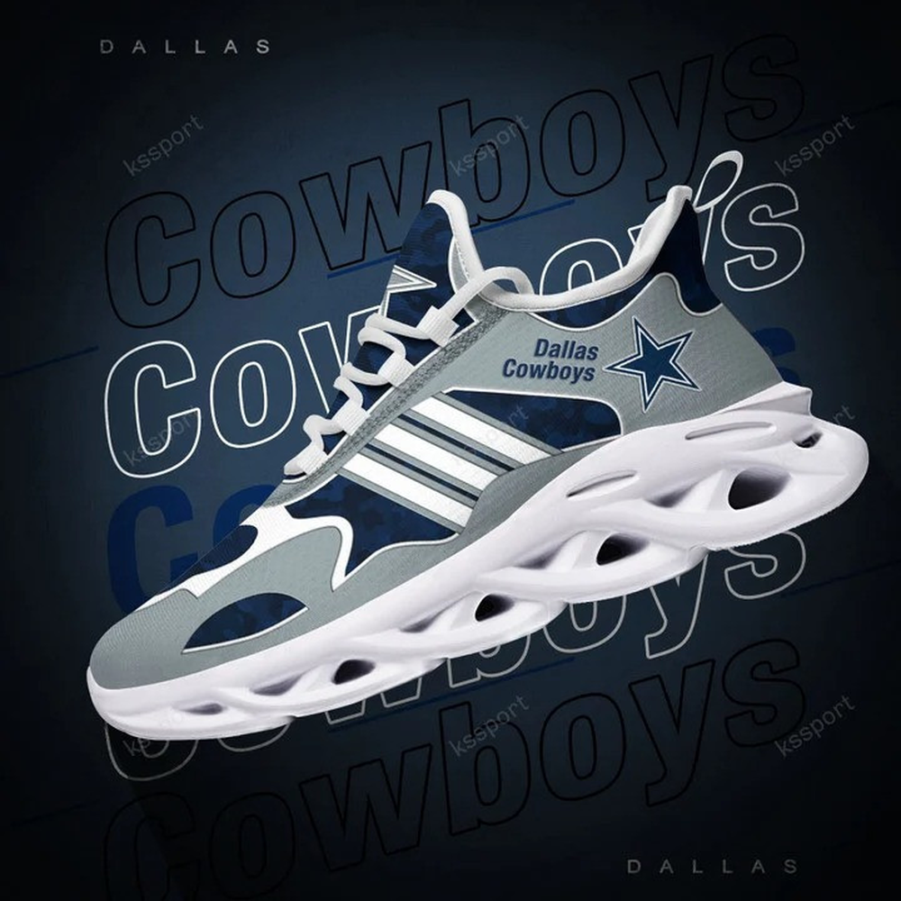 Dallas Cowboys Max Soul Shoes Sneakers for Men And Women – NFL Football Fan Shoes, Team Sneakers