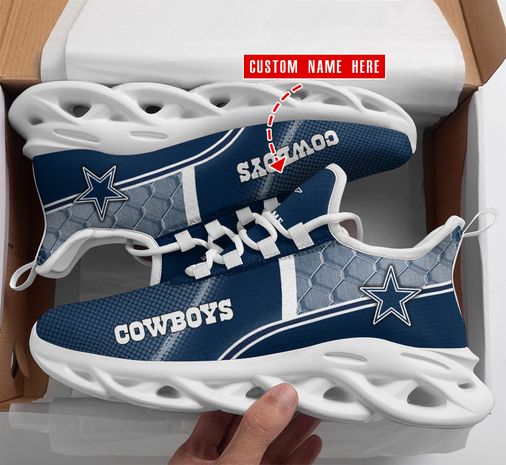 Dallas Cowboys Max Soul Shoes Sneakers for Men And Women – NFL Football Fan Shoes, Team Sneakers