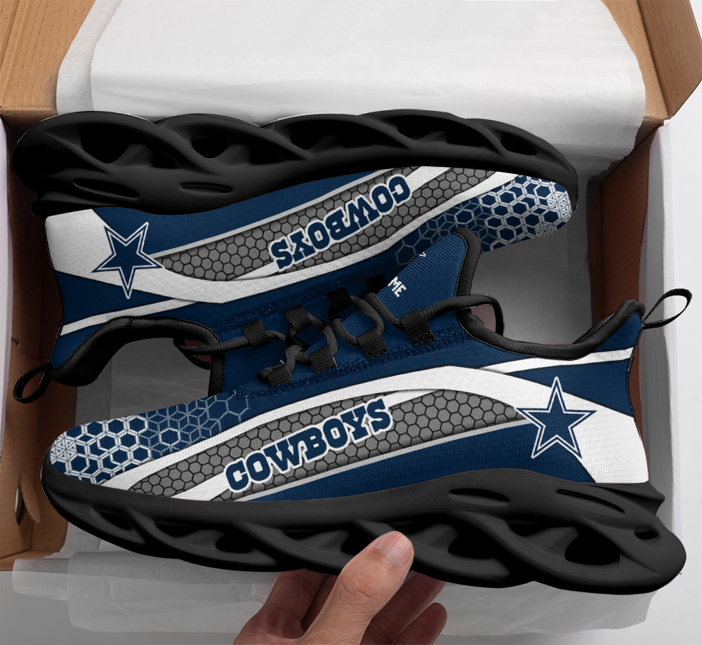 Dallas Cowboys Max Soul Shoes Sneakers for Men And Women – NFL Football Fan Shoes, Team Sneakers