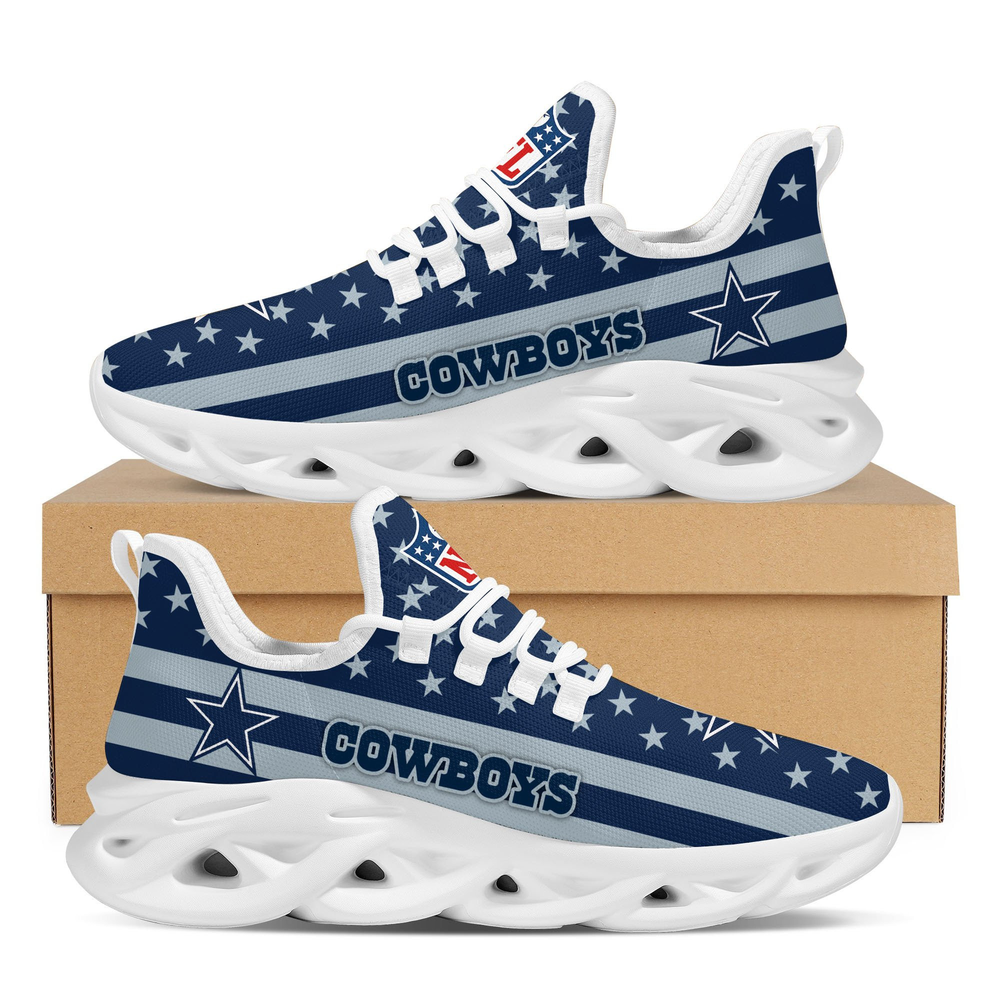 Dallas Cowboys Max Soul Shoes Sneakers for Men And Women – NFL Football Fan Shoes, Team Sneakers