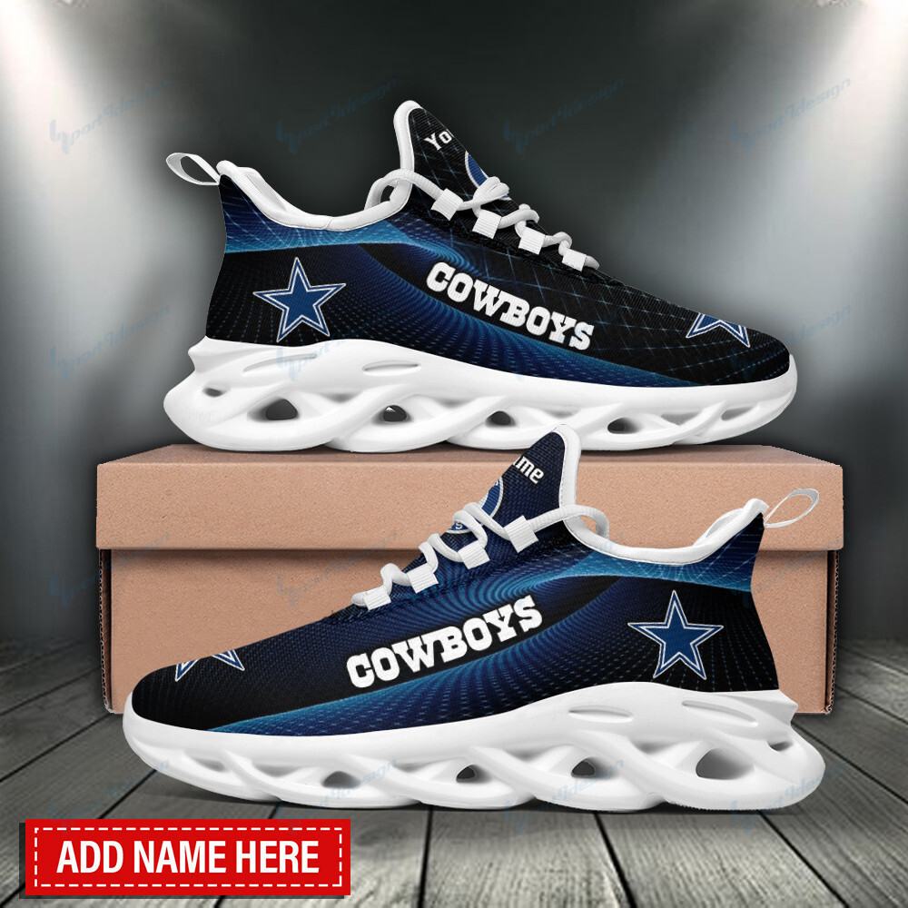 Dallas Cowboys Max Soul Shoes Sneakers for Men And Women – NFL Football Fan Shoes, Team Sneakers