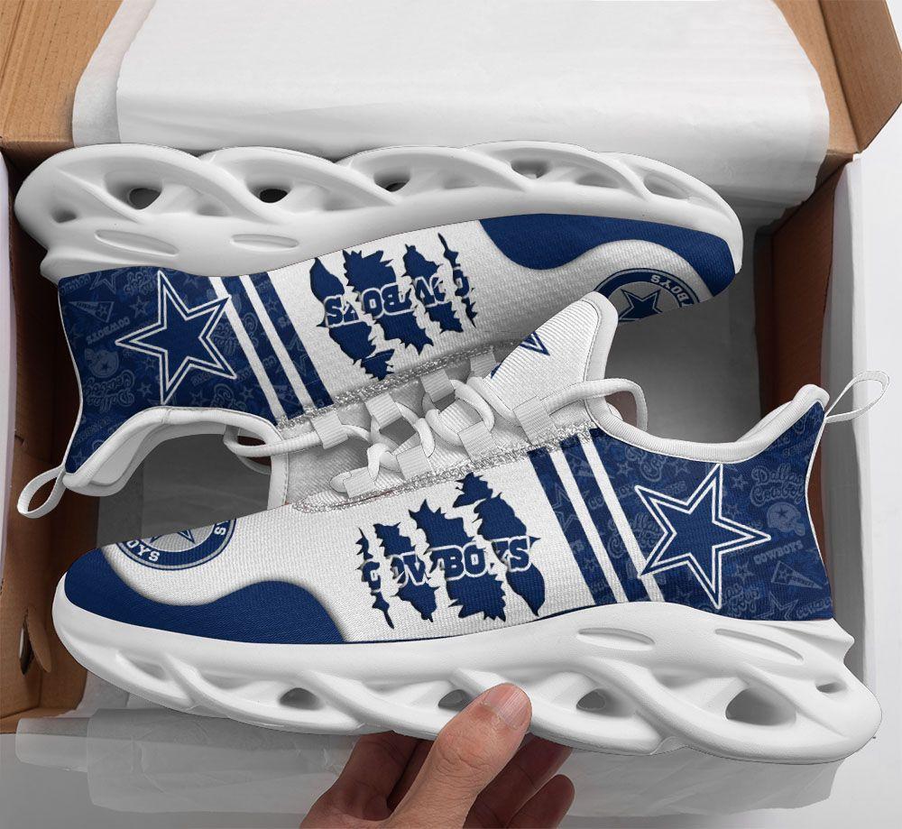 Dallas Cowboys Max Soul Shoes Sneakers for Men And Women – NFL Football Fan Shoes, Team Sneakers - Image 3