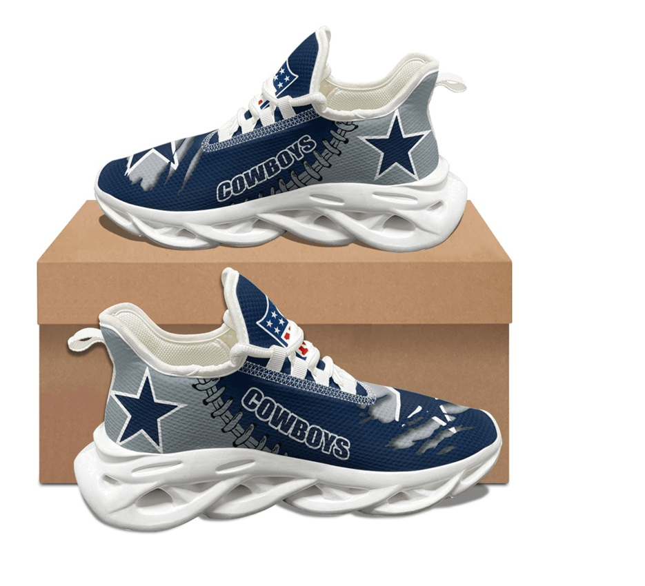 Dallas Cowboys Max Soul Shoes Sneakers for Men And Women – NFL Football Fan Shoes, Team Sneakers