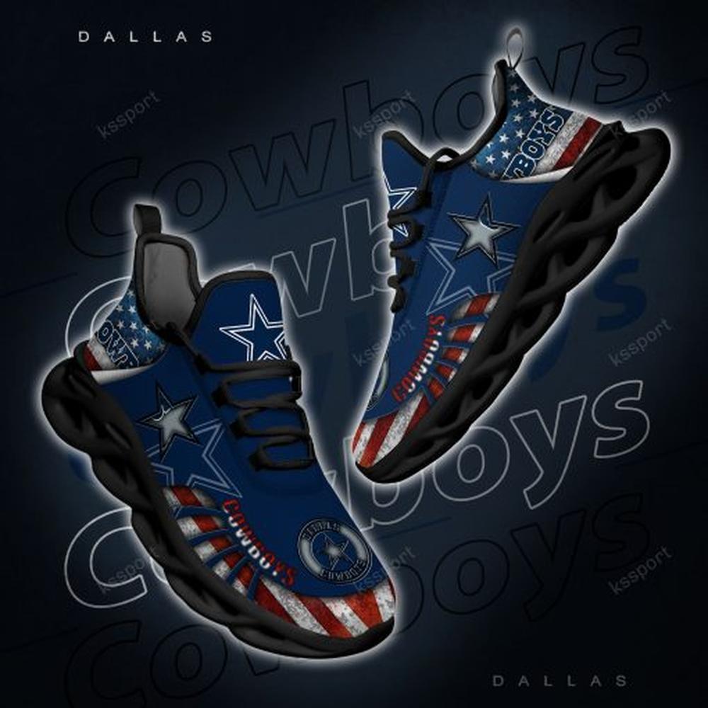 Dallas Cowboys Max Soul Shoes Sneakers for Men And Women – NFL Football Fan Shoes, Team Sneakers - Image 5