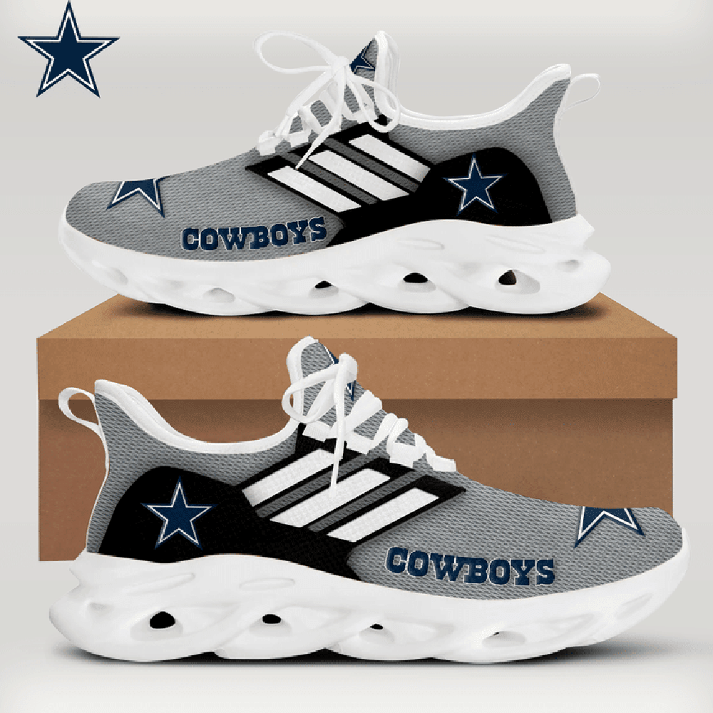 Dallas Cowboys Max Soul Shoes Sneakers for Men And Women – NFL Football Fan Shoes, Team Sneakers