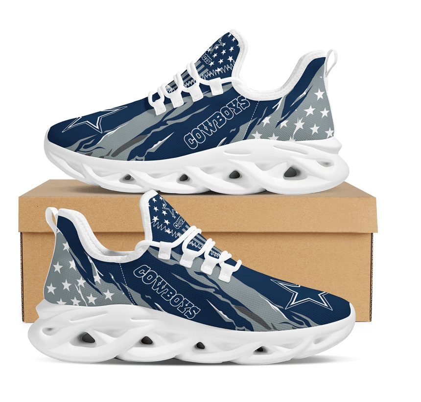 Dallas Cowboys Max Soul Shoes Sneakers for Men And Women – NFL Football Fan Shoes, Team Sneakers