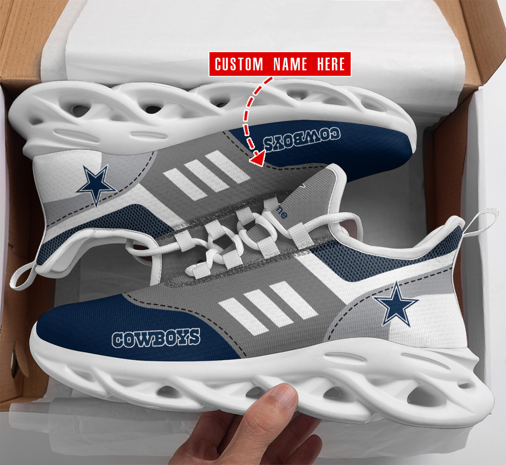 Dallas Cowboys Max Soul Shoes Sneakers for Men And Women – NFL Football Fan Shoes, Team Sneakers