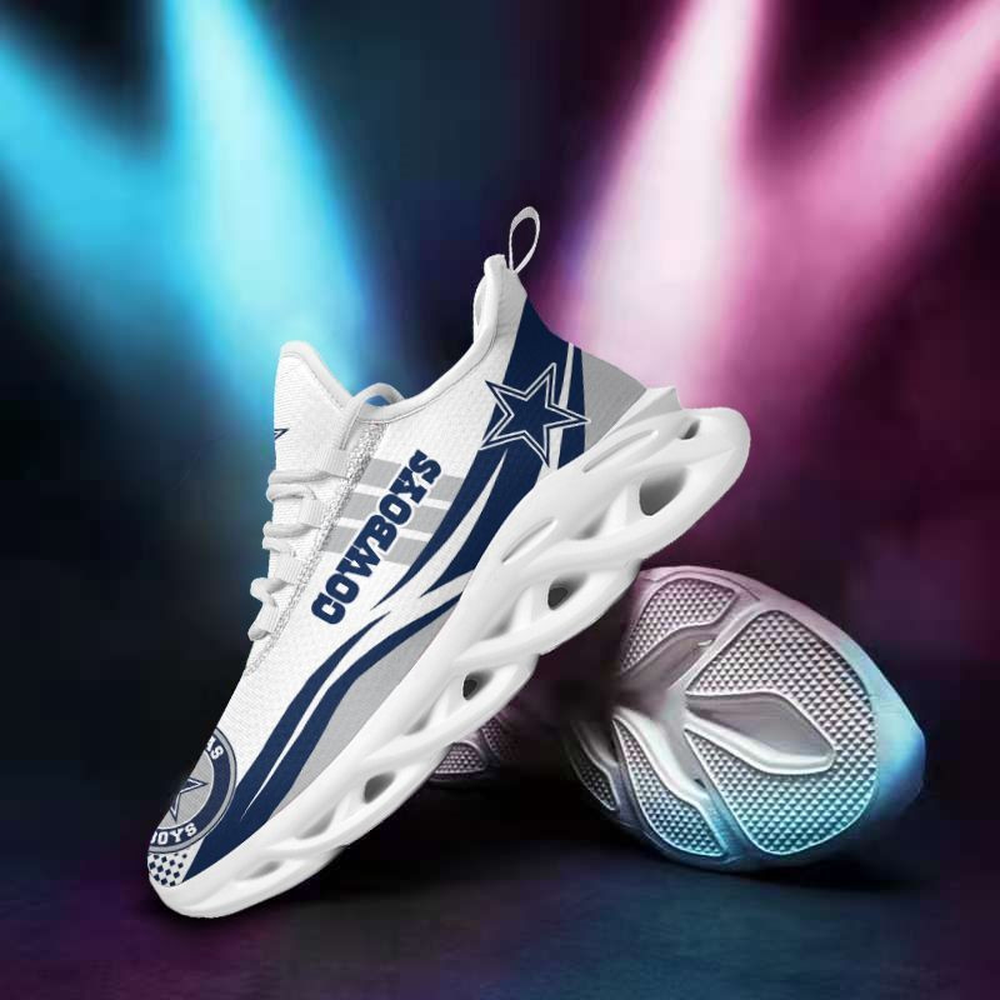 Dallas Cowboys Max Soul Shoes Sneakers for Men And Women – NFL Football Fan Shoes, Team Sneakers