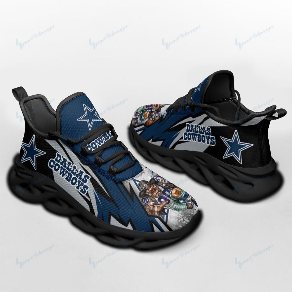 Dallas Cowboys Max Soul Shoes Sneakers for Men And Women – NFL Football Fan Shoes, Team Sneakers - Image 4