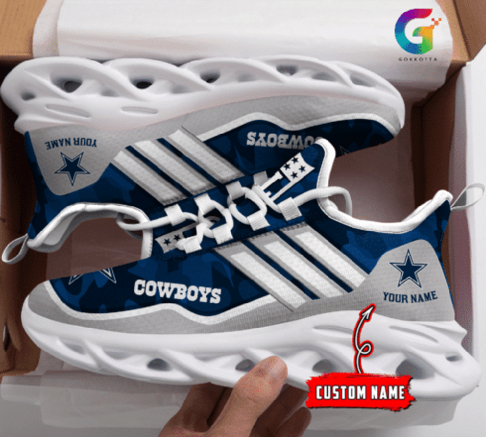 Dallas Cowboys Max Soul Shoes Sneakers for Men And Women – NFL Football Fan Shoes, Team Sneakers - Image 3