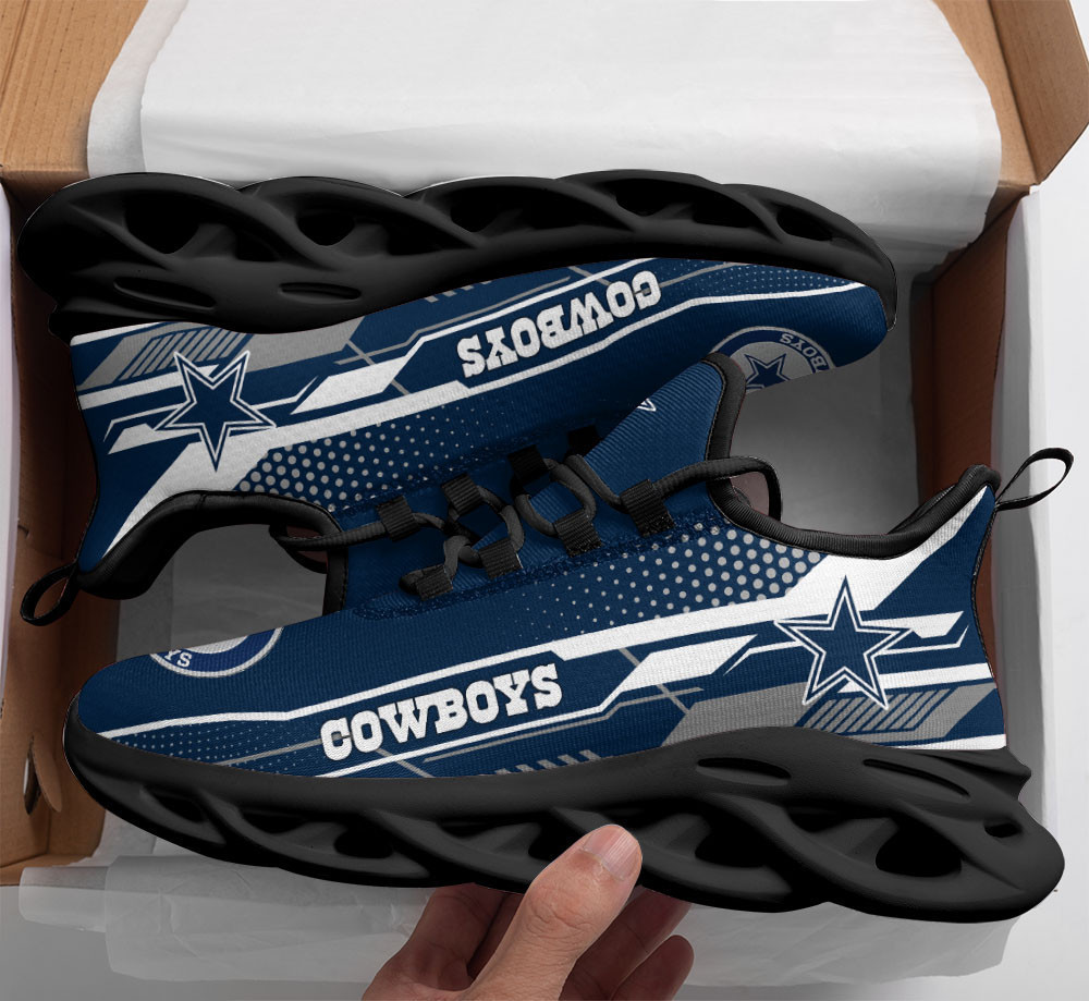 Dallas Cowboys Max Soul Shoes Sneakers for Men And Women – NFL Football Fan Shoes, Team Sneakers