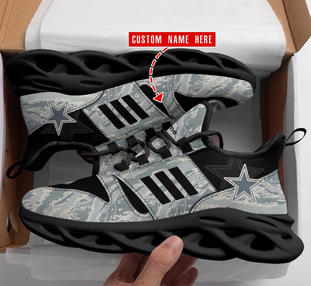 Dallas Cowboys Max Soul Shoes Sneakers for Men And Women – NFL Football Fan Shoes, Team Sneakers