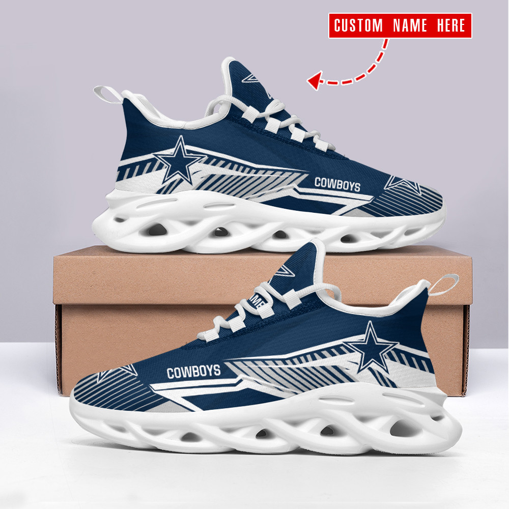 Dallas Cowboys Max Soul Shoes Sneakers for Men And Women – NFL Football Fan Shoes, Team Sneakers