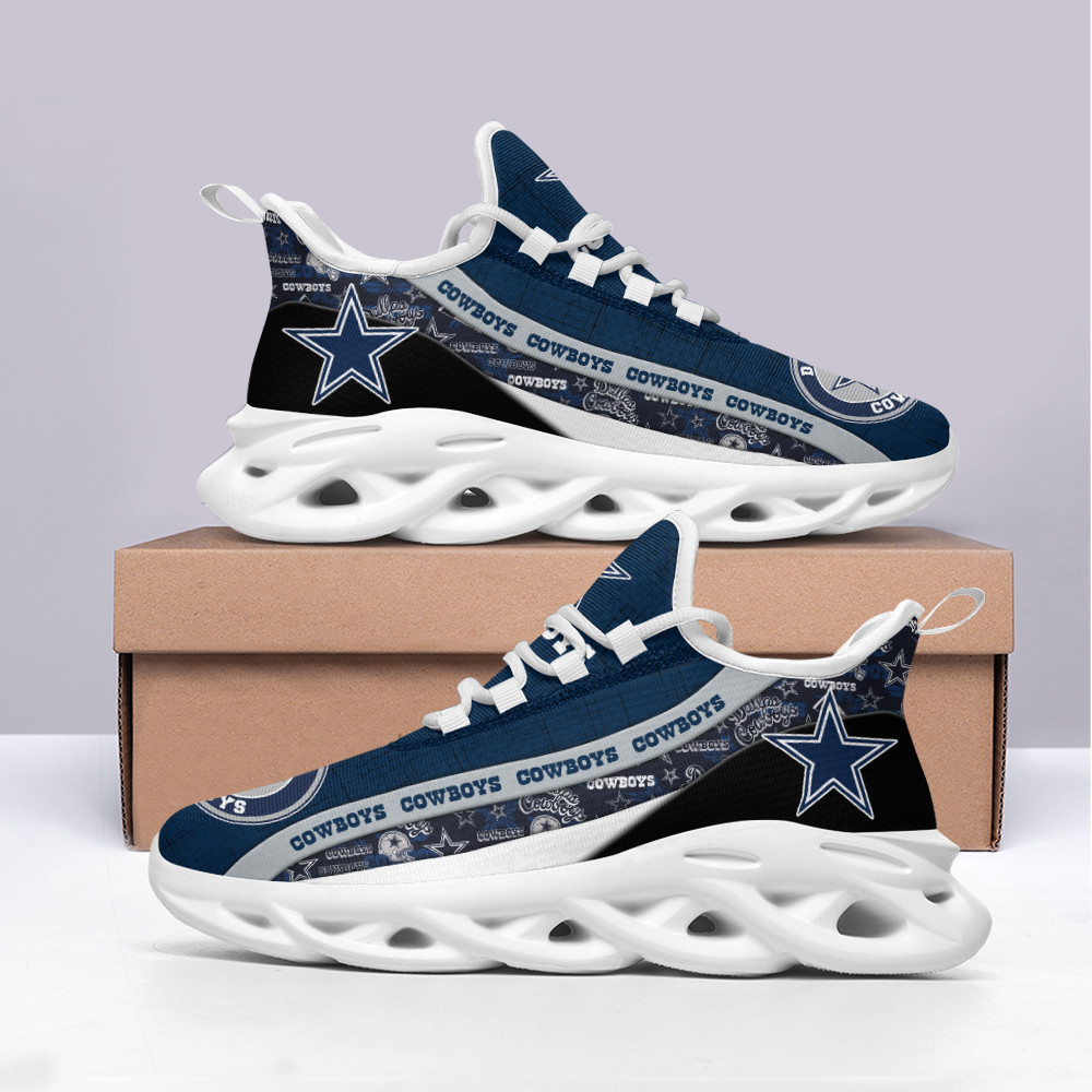 Dallas Cowboys Max Soul Shoes Sneakers for Men And Women – NFL Football Fan Shoes, Team Sneakers