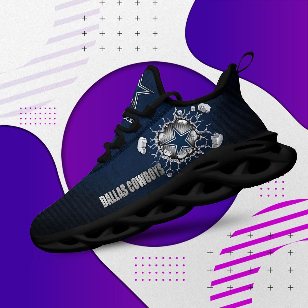 Dallas Cowboys Max Soul Shoes Sneakers for Men And Women – NFL Football Fan Shoes, Team Sneakers - Image 4