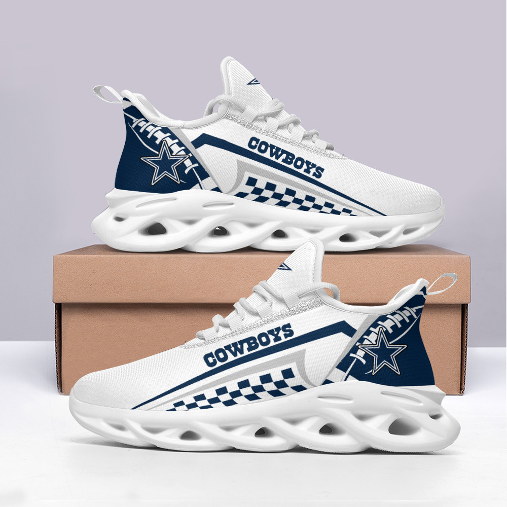 Dallas Cowboys Max Soul Shoes Sneakers for Men And Women – NFL Football Fan Shoes, Team Sneakers