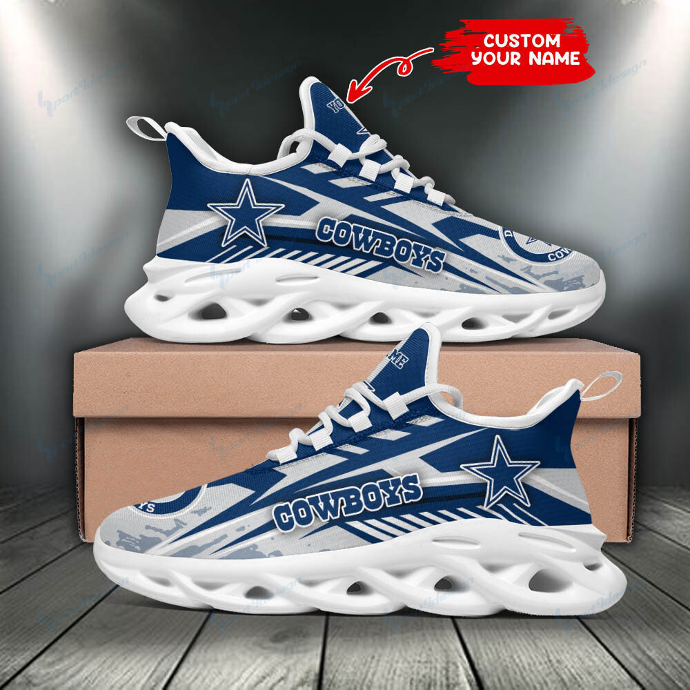 Dallas Cowboys Max Soul Shoes Sneakers for Men And Women – NFL Football Fan Shoes, Team Sneakers