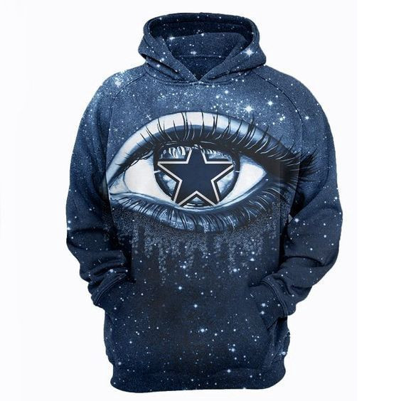 Dallas Cowboys Ncaa Football Big Eyes 3D All Over Print Hoodie & Zip Hoodie