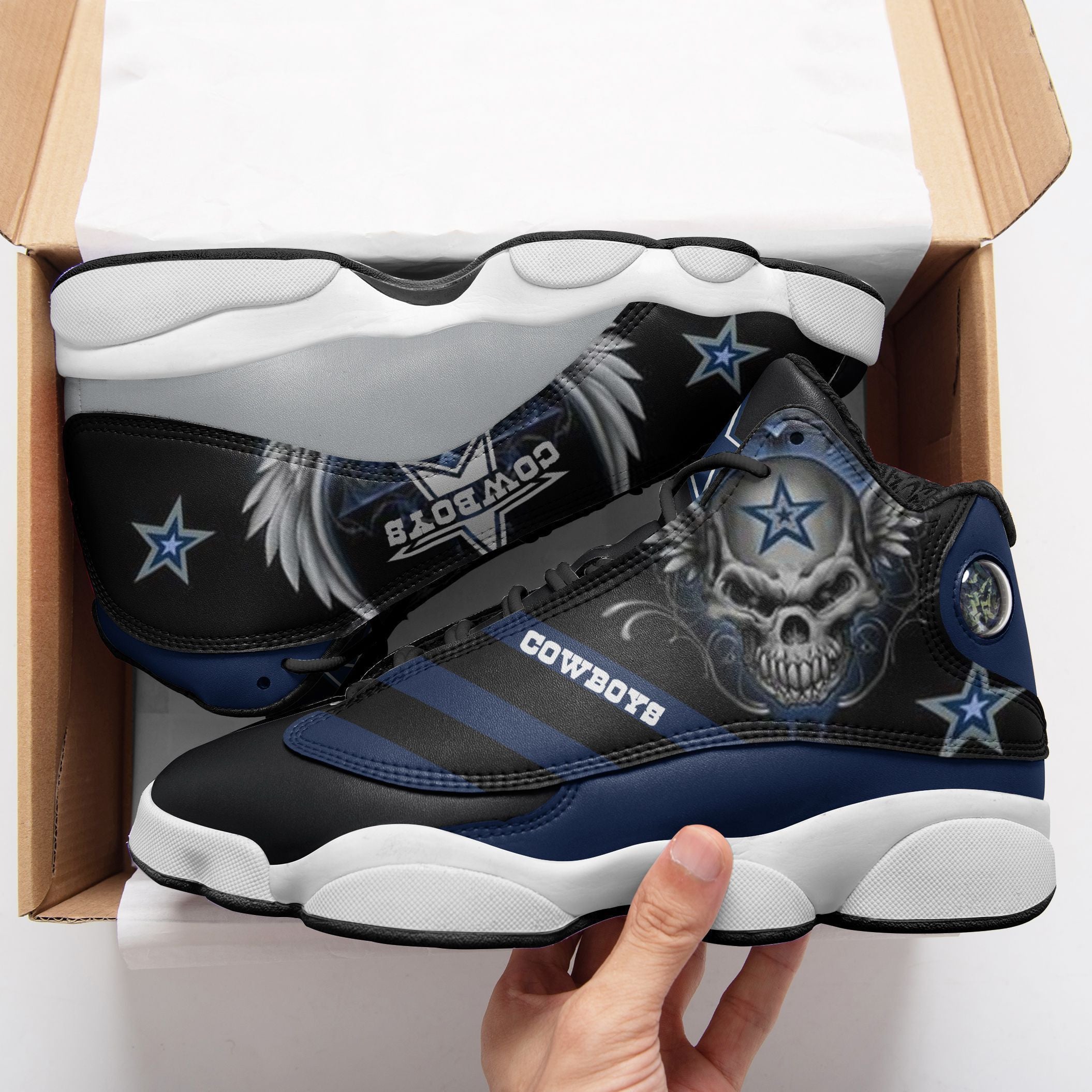 Dallas Cowboys NFL JD13 Sneakers Shoes for Men & Women | Custom Fan Gift