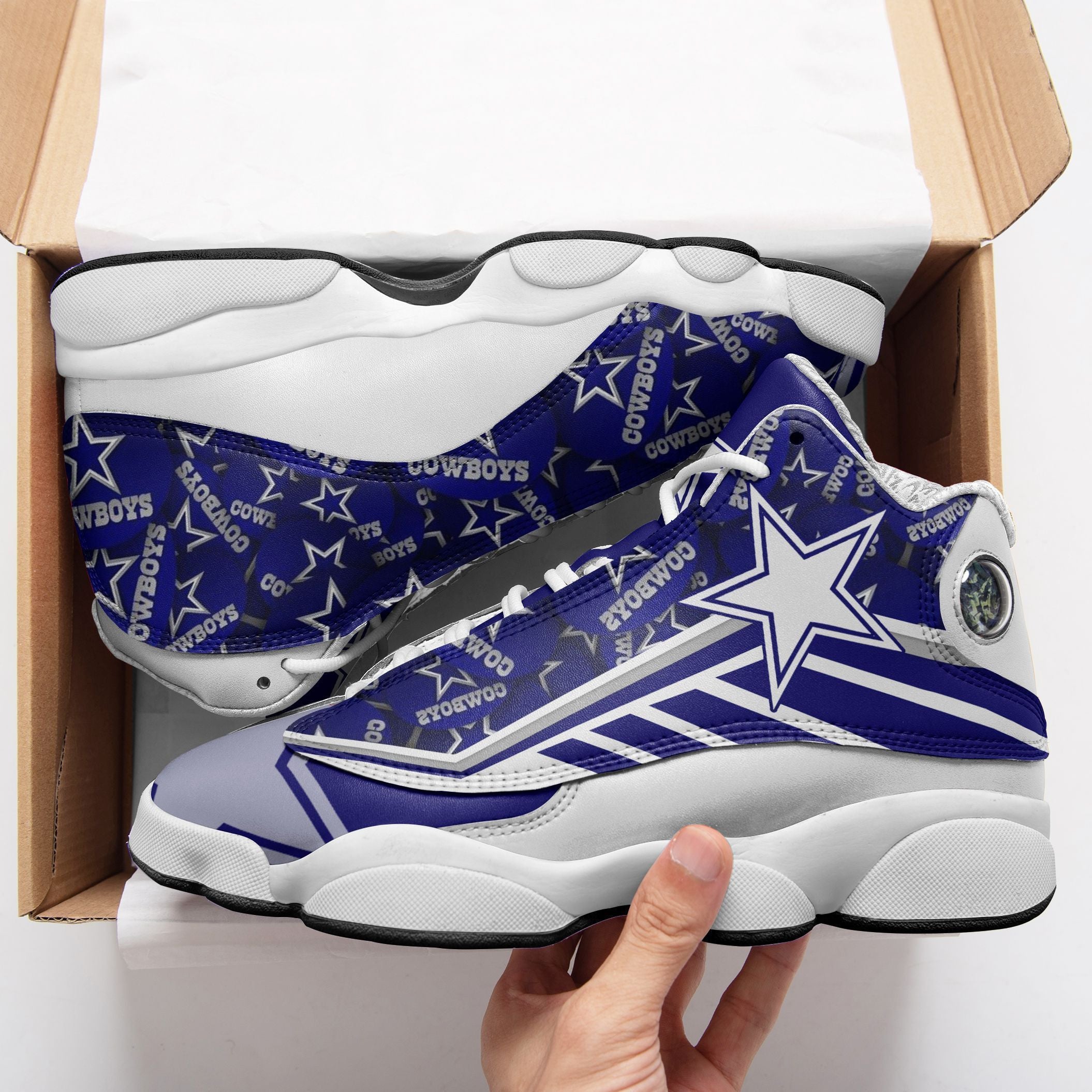 Dallas Cowboys NFL JD13 Sneakers Shoes for Men & Women | Custom Fan Gift